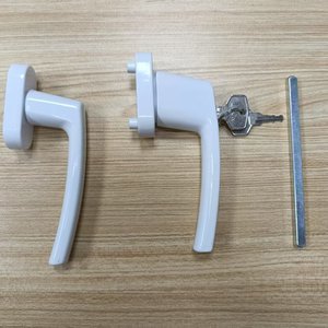 Poignée double face pour fenêtre/porte en PVC, à clé latérale - Product Image 4