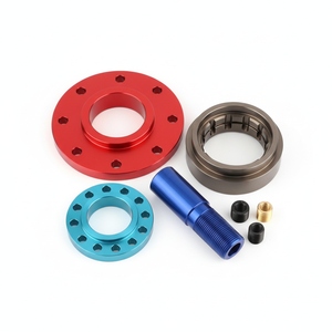 Tapas de Manillar de Motocicleta de Aluminio Anodizado CNC, Piezas de Fresado y Torneado Personalizadas para Motocicleta - Product Image 5