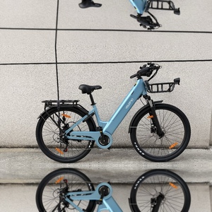 จักรยานไฟฟ้าในเมือง VELOPRO C1 Pro ขนาด 27.5 นิ้ว รุ่น Comfort Ride พร้อมระบบกันสะเทือนหน้า ปรับระดับก้านแฮนด์ได้ แบตเตอรี่ 36V 18Ah เหมาะสำหรับการเดินทางในเมืองประจำวัน - Product Image 1