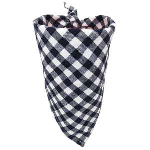 מותאם אישית bandas כלב לוגו חם למכירה כותנה כותנה כפול שכבה מודפסת משובץ משולש כלב Bandanas - Product Image 3