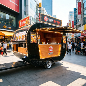 Unique Coffee Trailer Commercial Fried Chicken Cart VIN Smoothie Food Truck - Product Image 4