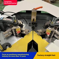 Équipement de porte et fenêtre en aluminium Machine de regroupement de coins 120 Outil rotatif Magazine Type de magasin Machine de regroupement de coins pour fenêtre