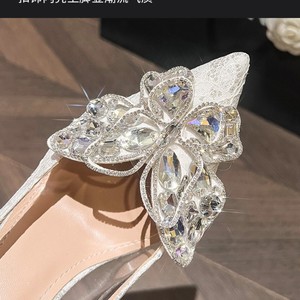 Nuevos Tacones de Aguja con Pedrería de 6CM/8CM/10CM para Novia, Zapatos de Tacón para Mujer - Product Image 5