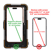 Étui de plongée universel IP68 de grande taille 15M pour iPhone 17 Pro Max/S26 Ultra/Huawei Nova 13 Pro/Vivo X200 Pro, nouvelle version améliorée