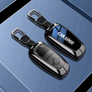 Étui pour clé de voiture Ford Mustang compatible avec la clé intelligente Mustang, en alliage de zinc et cuir, 360° °   Porte-clés Mustang avec protection complète - Product Image 4