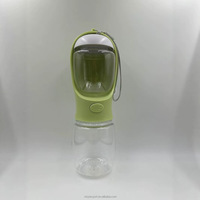 Vente directe d'usine, bouteille d'eau potable portable pour animaux de compagnie, imperméable, 350 ml, pour chien, chat, lapin, en plastique