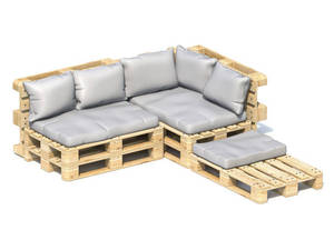 Cojín de asiento de patio ecológico para todas las estaciones <span class=keywords><strong>impermeable</strong></span> al aire libre al por mayor/cojín de patio de suelo grande extraíble para palés de jardín - Product Image 5