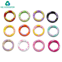 MZhardware Mousqueton de luxe en métal multicolore avec anneau à ressort, clips porte-clés, crochet pour laisse de chien, léger, étanche, boucle DIY