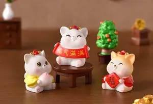 Promozione lista in miniatura carino ornamenti per bambini mini big cat figurine di animali