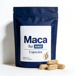 Kapsul <span class=keywords><strong>Maca</strong></span> Alami untuk Pria Vegan Non-GMO Ekstrak Akar Campuran Khusus Pengembangan Merek Pribadi ODM OEM Bersertifikat KOSHER USDA - Product Image 3