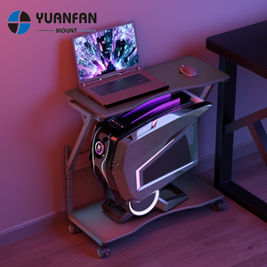 ZJJ006ECHM Heavy Duty Computer Tower <b>Stand</b> Cart Height Adjustment Gaming Esports <b>PC</b> Computer CPU <b>Stand</b> Cart - Product Image 1