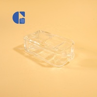 Flacon de parfum en verre transparent personnalisé de luxe, 100 ml, vide, pour emballage d'aromathérapie, vente en gros