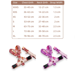 Dapat disesuaikan rompi anjing <span class=keywords><strong>Neoprene</strong></span> gaya Bohemian dapat disesuaikan rompi anjing berbentuk Y tanpa tarikan perlengkapan hewan peliharaan Fashion grosir - Product Image 5