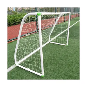 High Quality Durable Custom Logo Portable PVC Farme Plastic Outdoor Kids Training Soccer Goal With Net