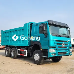 Dimensione camion benne occasione en chine daf 336hp 15 m3 usato howo ribaltabile autocarri 35 30 ton