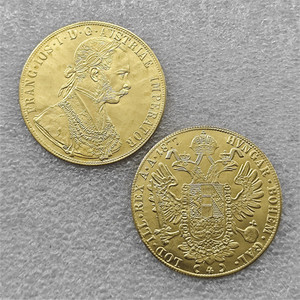 1873-1915 Oostenrijk 4 Ducat antieke stijl herdenkingsmunten, geschenken, woondecoratie - Product Image 5