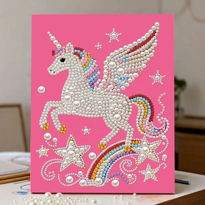 XIXI Décoration Murale Moderne Imprimée en Perles et Diamants avec Cadre, Kit DIY pour Débutants, Art Mural Scintillant à Thème Floral - Product Image 3