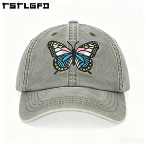 Gorra de Béisbol de 6 Paneles de Algodón Lavado con Logotipo Personalizado, Gorra de Papá con Bordado Desgastado al por Mayor, Fabricante de Gorras Vintage - Product Image 4