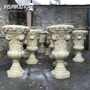 Grandes urnes de jardin en <span class=keywords><strong>imitation</strong></span> de <span class=keywords><strong>pierre</strong></span> pour plantes d'extérieur - Product Image 4