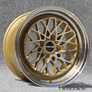 Fonyee จานลึกทองเว้า15นิ้ว15x8 4x100 4รูล้ออัลลอยด์ล้ออัลลอยด์ล้อกว้างขอบรถยนต์สำหรับฮอนด้า - Product Image 2