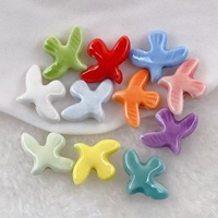 Paloma de Cerámica Colorida, Pájaro Pequeño, Cuentas Dispersas, Accesorios de Joyería DIY, Material para Collar y Pulsera Hechos a Mano