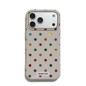 Funda de Teléfono de Doble Capa con Diseño Coreano de Puntos de Colores para iPhone 17 Pro Max 16 15 14 13 - Product Image 5