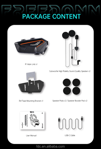 Phụ kiện tai nghe <span class=keywords><strong>Bluetooth</strong></span> xe máy Freedconn F1 chống nước, khử tiếng ồn, chất liệu ABS, âm thanh nổi, liên lạc nội bộ - Product Image 6