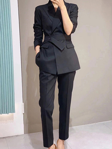 <span class=keywords><strong>Cintura</strong></span> Elegante Retrò di Alta Qualità Prodotta <span class=keywords><strong>in</strong></span> Fabbrica, Nera, per Abiti da Lavoro Formali da Donna - Product Image 3