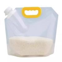 Sachet d'emballage transparent jetable en plastique avec bec verseur pour boissons, lait, thé, jus, eau - Vente en gros