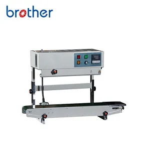 FR900LW Brother Automatic Embossing Date Printer Continuous Vertical Aluminum Foil Film Polythene Plastic Bag Heat Band Sealer