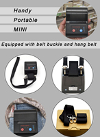 Handy Mini Bill Machine d'impression Imprimante de reçus thermique pour les petites entreprises 58mm Android et Ios Utiliser une imprimante sans fil d'étiquettes