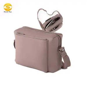 Umhängetaschen für Frauen, wasserdichtes veganes Leder Travel Shoulder Handtaschen Girls Chest Purses Leichter Sling Backpack