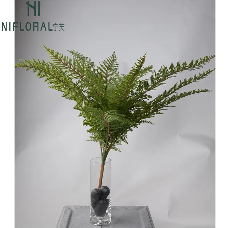 Hot Selling Fake Fern Plant Kunstmatige Fern Struiken Fern Bladeren Voor Groene Muren/Potplanten