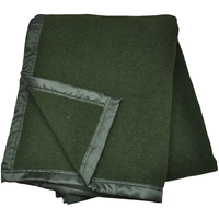 BLEU PHOENIX Couverture Armée Vert Laine 70% Laine 30% Polyester Satin Garniture Prison Relief Premiers Secours Sauvetage Pas Cher Humanitaire