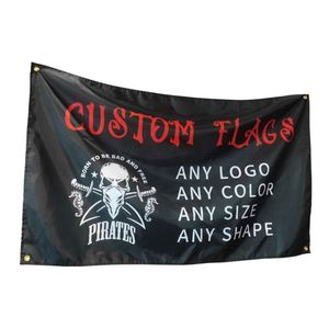 Good Quality Best Price Dye Sublimation Outdoor Activities Black Custom Flags <b>Banners</b> - Product Image 5