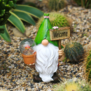 <span class=keywords><strong>Figurine</strong></span> d'animal nain en résine faite à la main avec lumière <span class=keywords><strong>solaire</strong></span>, forme personnalisée pour la décoration <span class=keywords><strong>de</strong></span> Noël à la maison - Product Image 3