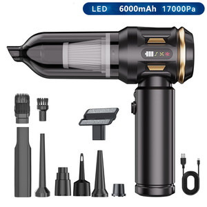 Aspirador de coche inalámbrico que sopla multifunción, aspiradora de coche, 17000Pa, portátil, inalámbrica, limpieza automática, Staubsauger automático - Product Image 4