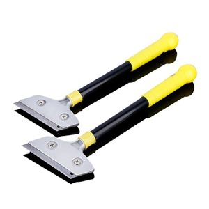 Heavy Duty Metal Wall Scraper For Glass Cleaning Decoration Tools Handheld Multi Purpose Cleaning Knife With Yellow Handle - Product Image 4