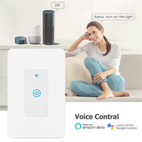 SIXWGH Interrupteur intelligent tactile WiFi Tuya, norme américaine, compatible Smart Life, Alexa, Google Home, avec minuterie, norme UL, 100V-240V