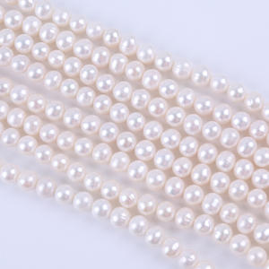 Zhuji Wholesale Natural Freshwater Pearl <b>String</b> 10-11mm Punch Loose Beads for DIY Necklace or <b>Bracelet</b> Material - Product Image 2