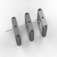 Nuevo Torniquete Trípode Semiautomático de Acero Inoxidable de 3 Brazos con Reconocimiento Facial, Protección IP65, para Interiores/Exteriores
