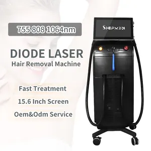 Máquina de depilação a laser 808 Diodo com 1600 W, máquina tripla de aperto de pele, 3 ondas, 755/808/1064, máquina de depilação a laser de diodo