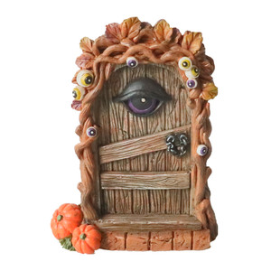 Minipuerta de rama de hadas de resina para decoración de Halloween, 5 pulgadas, con Gato, poliresina, Casa Encantada, decoración de jardín - Product Image 4