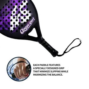 Raqueta de Pádel de Fibra de Carbono de Diseño Profesional Qingyu, Raqueta de Tenis de Alta Calidad, Servicio OEM, Marca Anyball, Gran Venta - Product Image 5