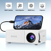 Nouveau mini projecteur M3S, home cinéma portable, LED HD 1080p 3D, écran géant intégré CRT, adapté à plusieurs personnes pour regarder