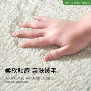 พรมเด็กผ้าแคชเมียร์เทียมรูปสี่เหลี่ยมผืนผ้ากันคราบลายการ์ตูนพรมข้างเตียงนุ่มสำหรับห้องนอนห้องนั่งเล่นเด็กใช้ - Product Image 4