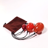 Œufs de Yoni en Agate Rouge Naturelle HY, Pierres Semi-Précieuses, pour la Beauté et le Bien-être Personnel, Ensemble de Produits pour Adultes, Cadeau