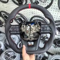 Volant en cuir et fibre de carbone GR Sport pour Toyota Land Cruiser LC200 LC300 Hilux Revo Rocco Fortuner Camry Alphard ANH20