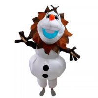 Costume gonflable Olaf le bonhomme de neige de Noël, mascotte pour événements, spectacles, location commerciale