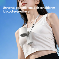 Hxtc88 Nuevo Ventilador Portátil Recargable USB de 4000mAh con Correa para el Cuello, Mini Ventilador de Mano para Viajes y Actividades al Aire Libre